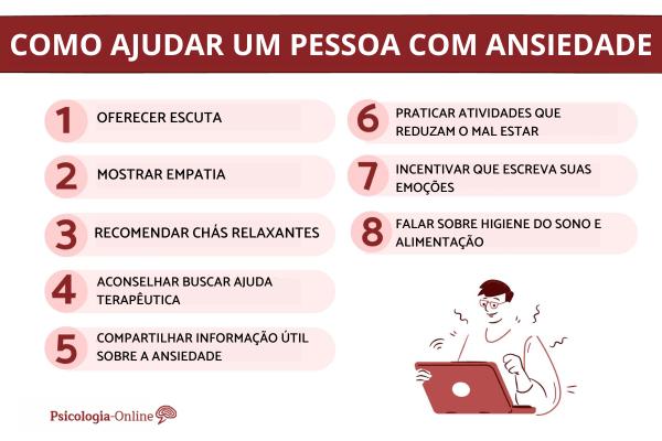 Como ajudar uma pessoa com ansiedade virtualmente